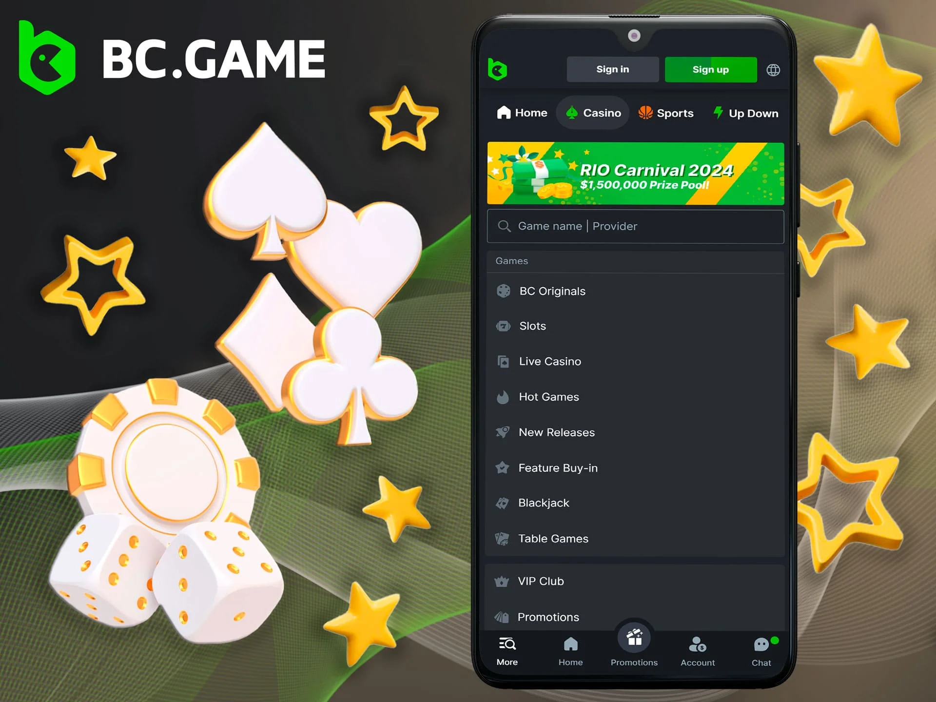 The BC Game casino app in India offers many features, bonuses and payment options.