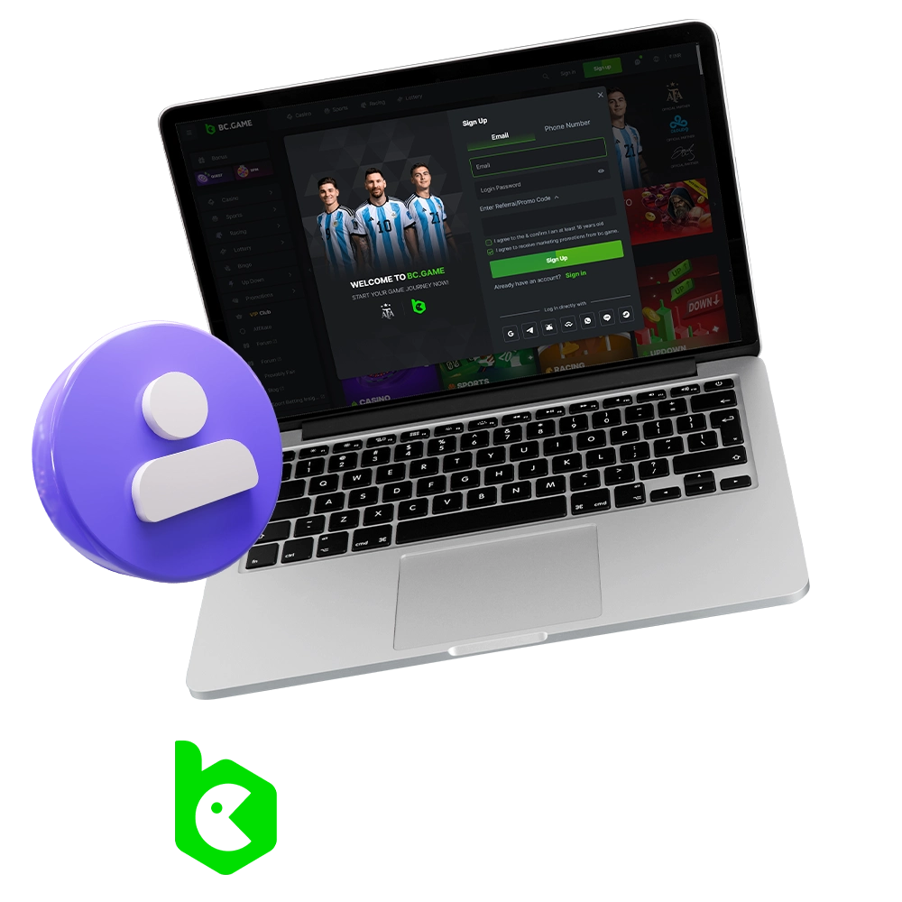 Sign up at BC Game, get the welcome bonus and enjoy the game.