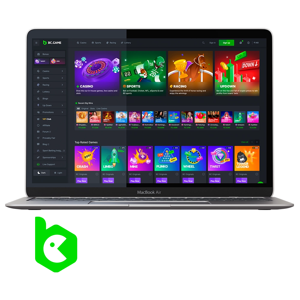 Discover the world of casino and sports betting with BC Game.