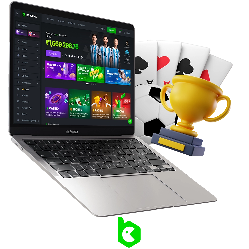 Get the BC Game welcome bonus and embark on an exciting journey.