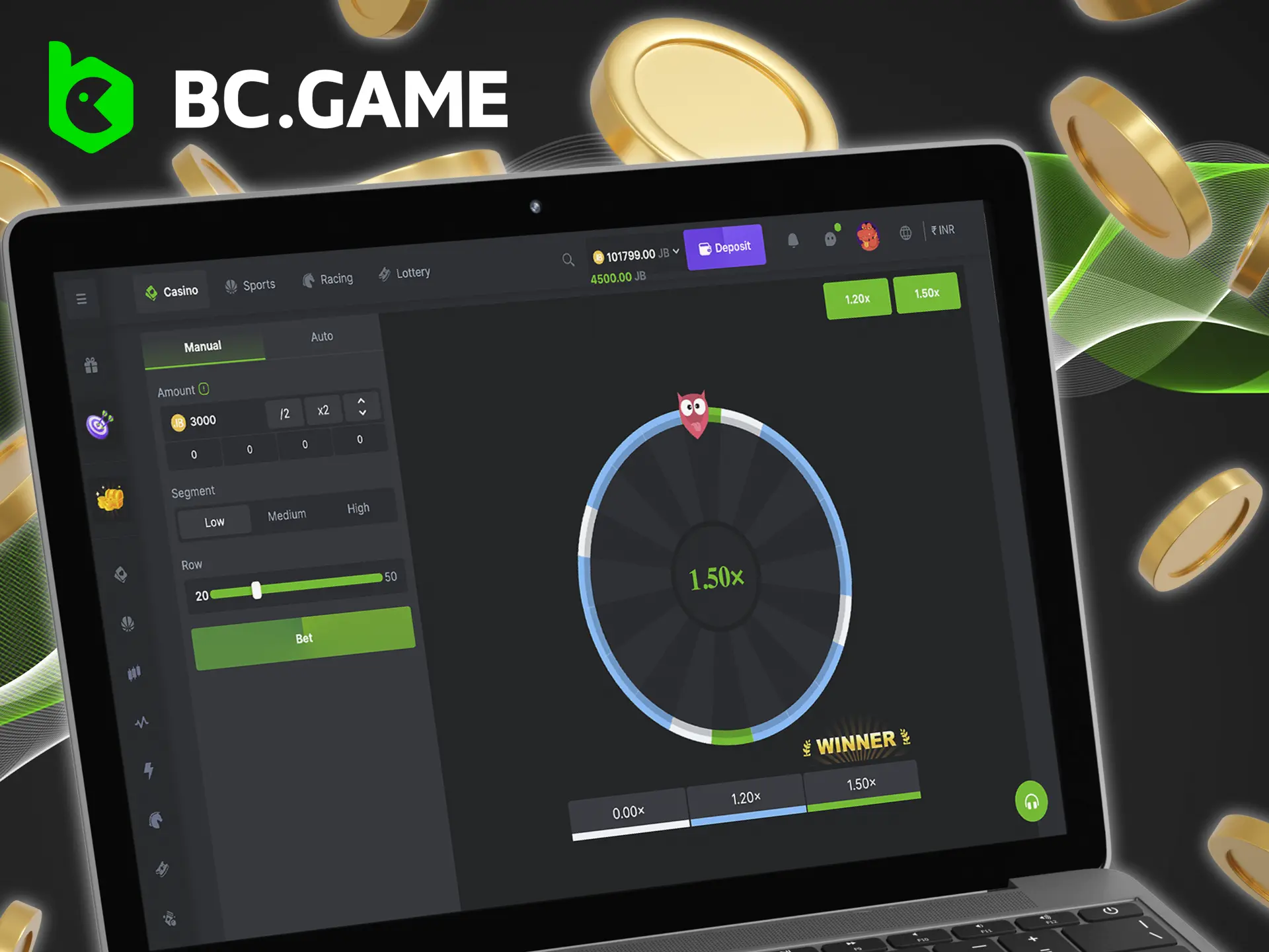 Try using bonus coins from BC Game Casino on the best slots.