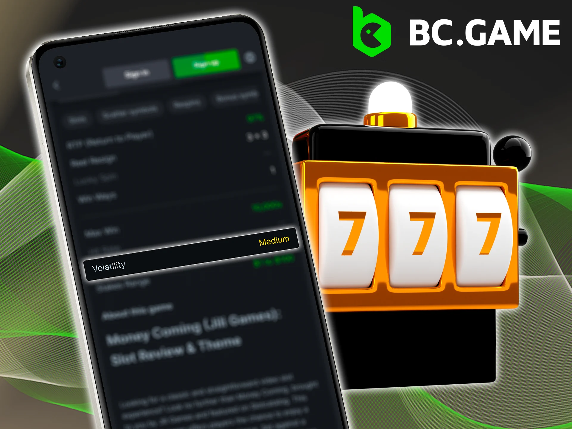 Explore the attributes of BC Game slots and start spinning the reels.