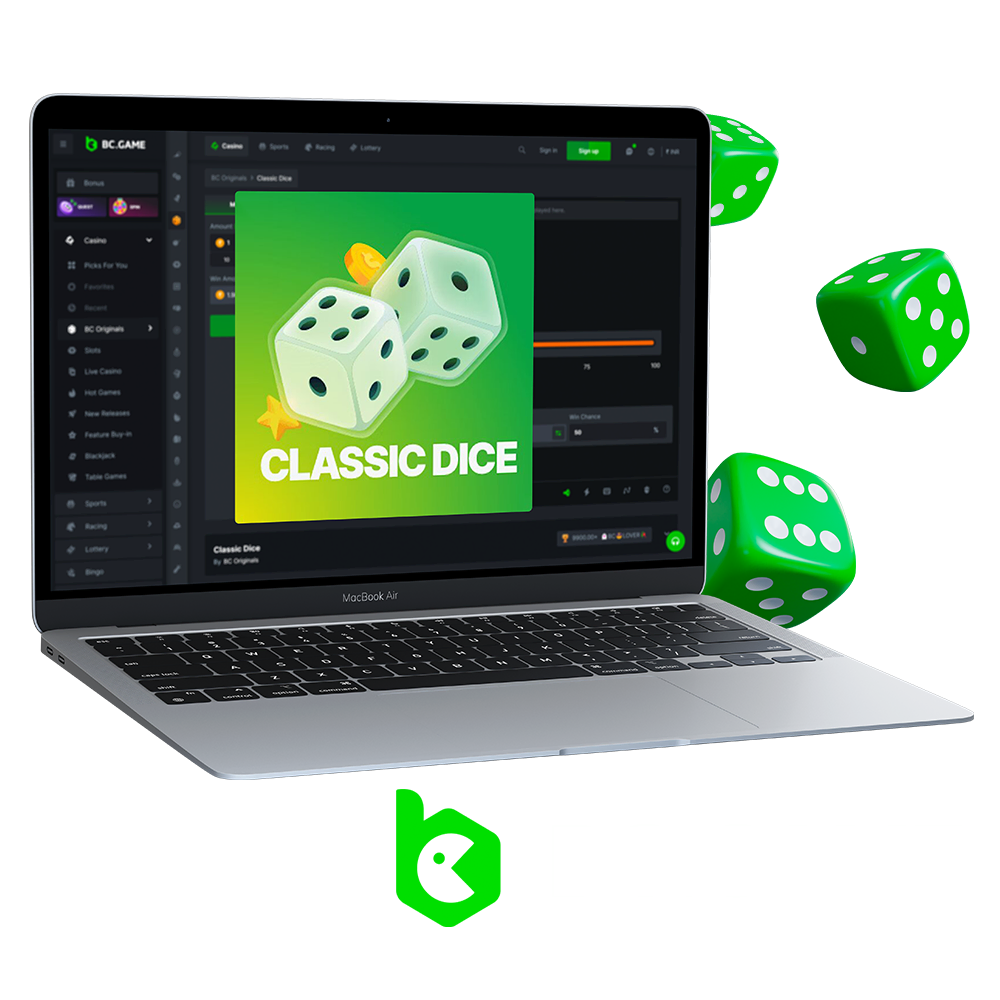 Try your luck and enjoy the excitement of Classic Dice at BC Game.