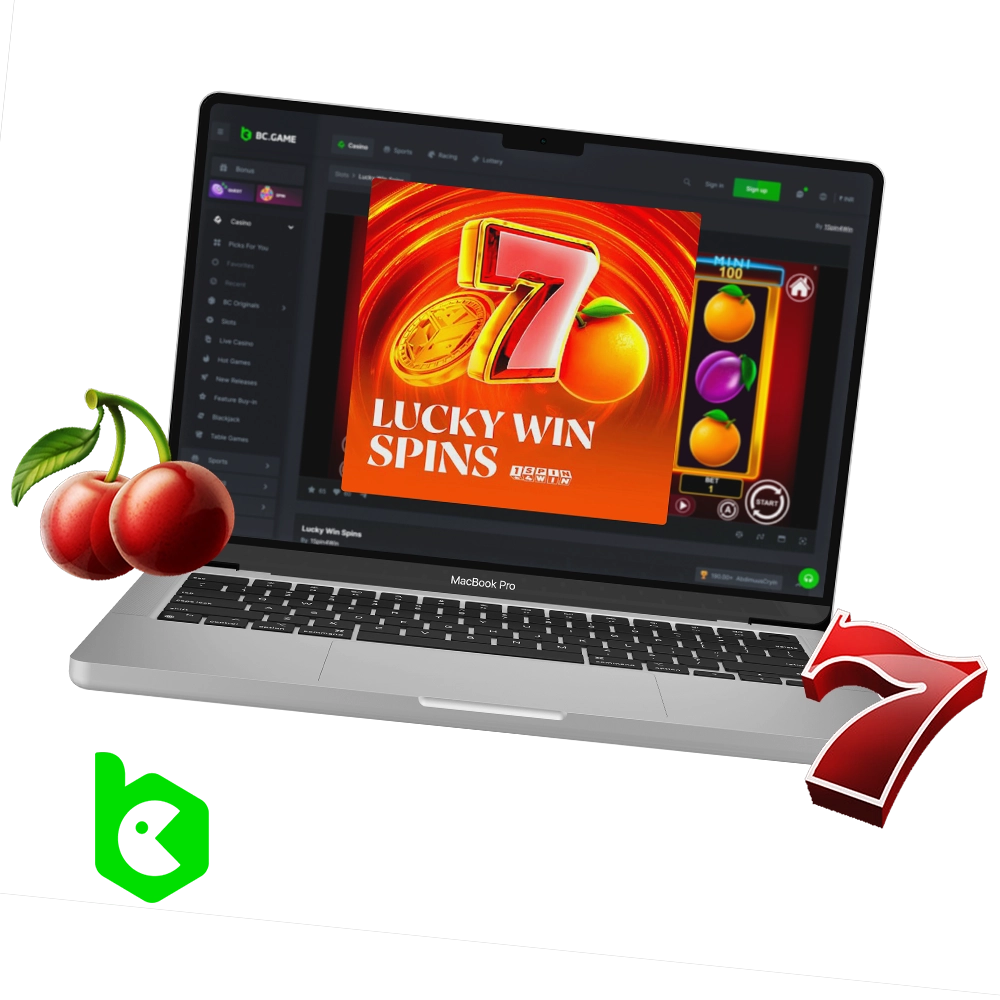 Become part of the journey through the world of the exciting Lucky Win Spins slot at BC Game.